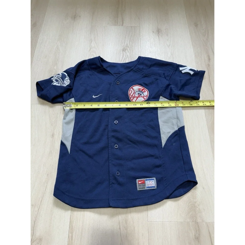 Nike 90s Jason Giambi YOUTH Small Majestic Away Jersey #25 MLB New York Yankees